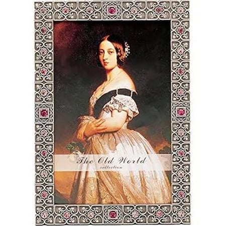 Auric 4 x 6 in.Jewel Frame Amethyst Picture FrameRed AU655867